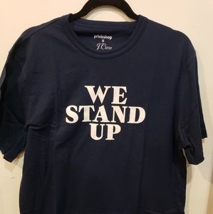J.crew  x pinkshop We Stand Up T- shirt